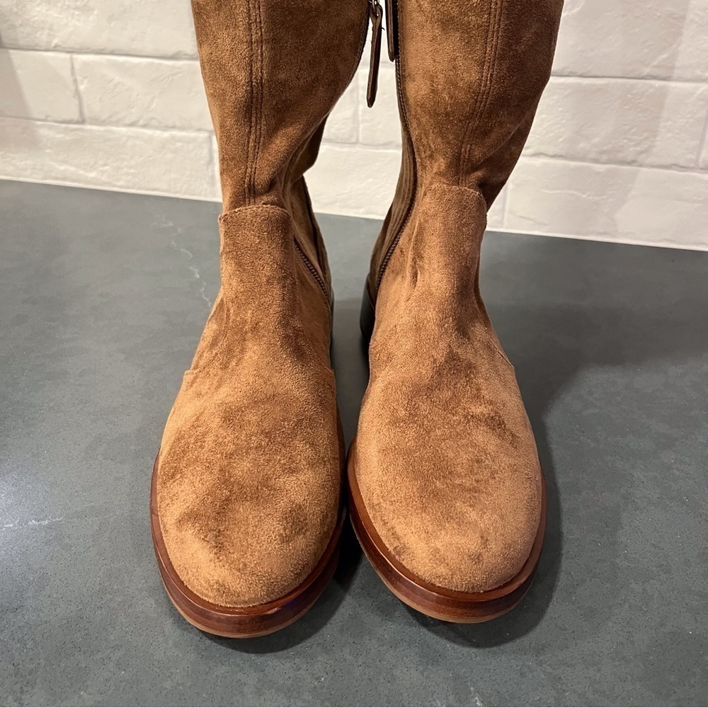 NWT Antonio Melani sz 6 Aleenna brown microsuede OTK boots - Picture 5 of 16